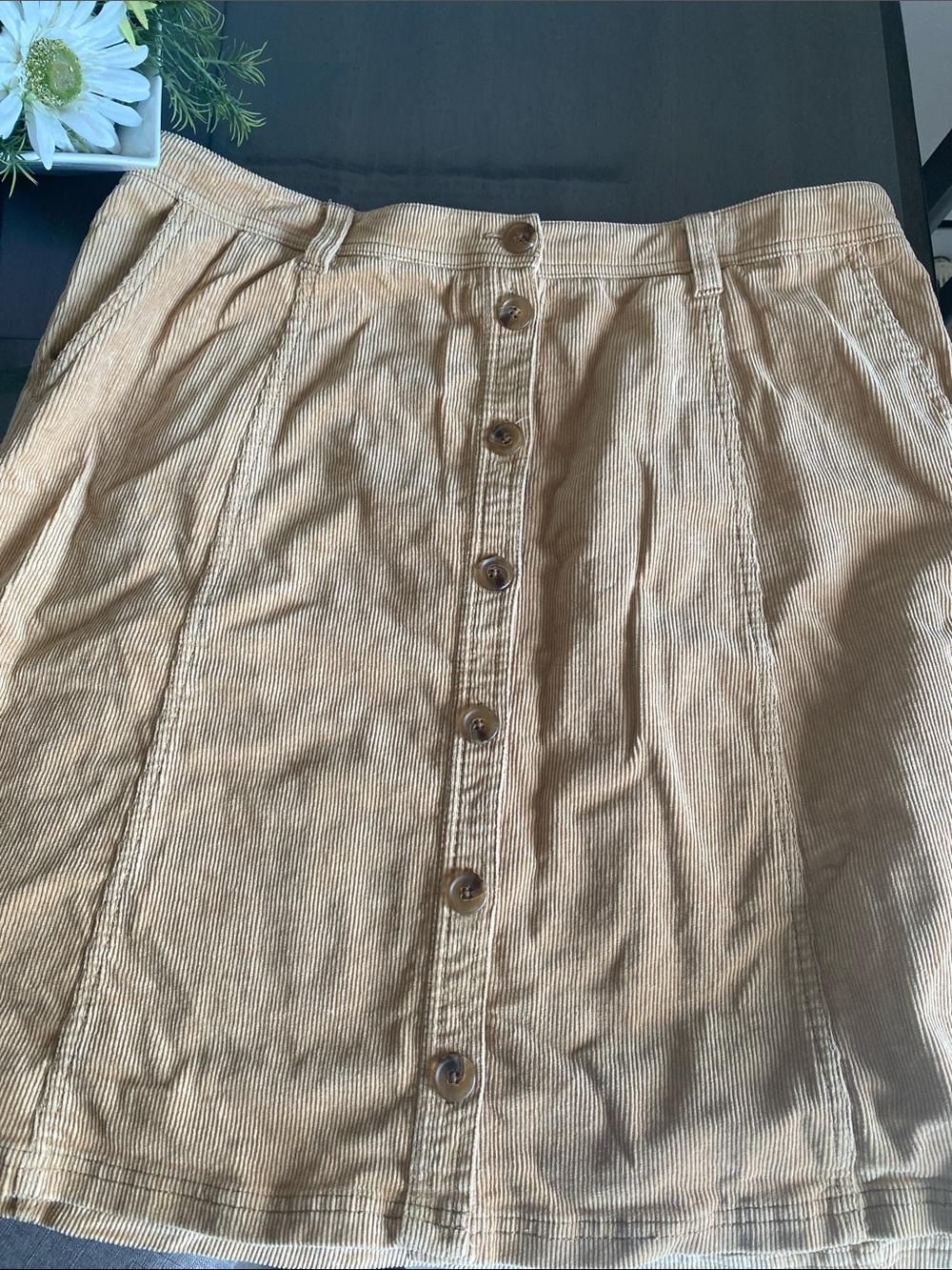 Kate Hill Corduroy Skirt Ladies Clothes Plus Size